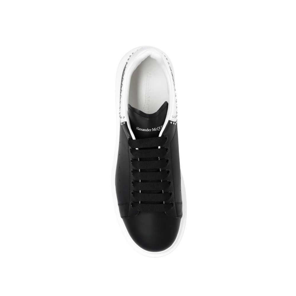 Alexander McQueen Sneakers Chunky Uomo in Pelle Nera