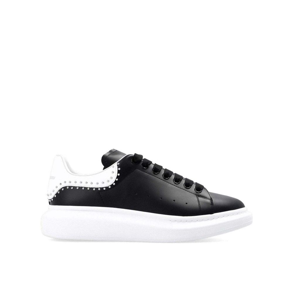 Alexander McQueen Sneakers Chunky Uomo in Pelle Nera