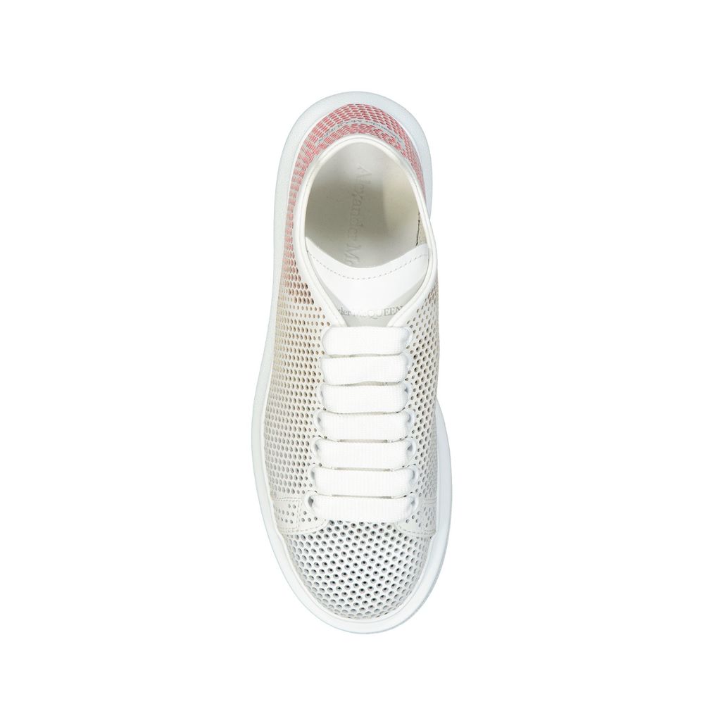 Alexander McQueen Sneakers Court Donna Pelle Bianca (Traforate)