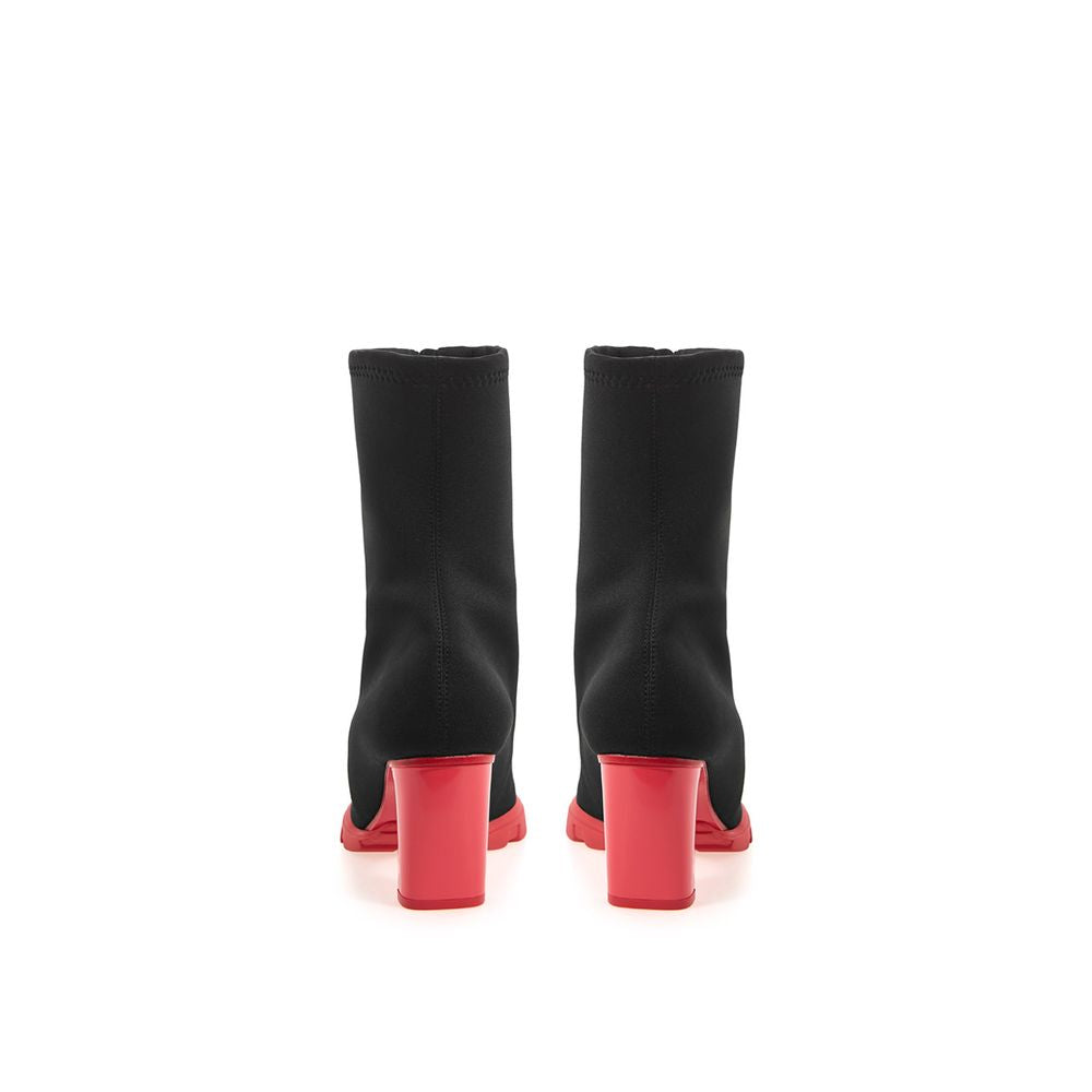 Alexander McQueen Stivaletti Slim Tread in Neoprene Nero (10cm)