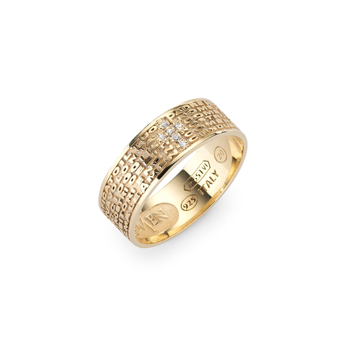 Amen Unisex Prayer Ring ANPNGZB-12
