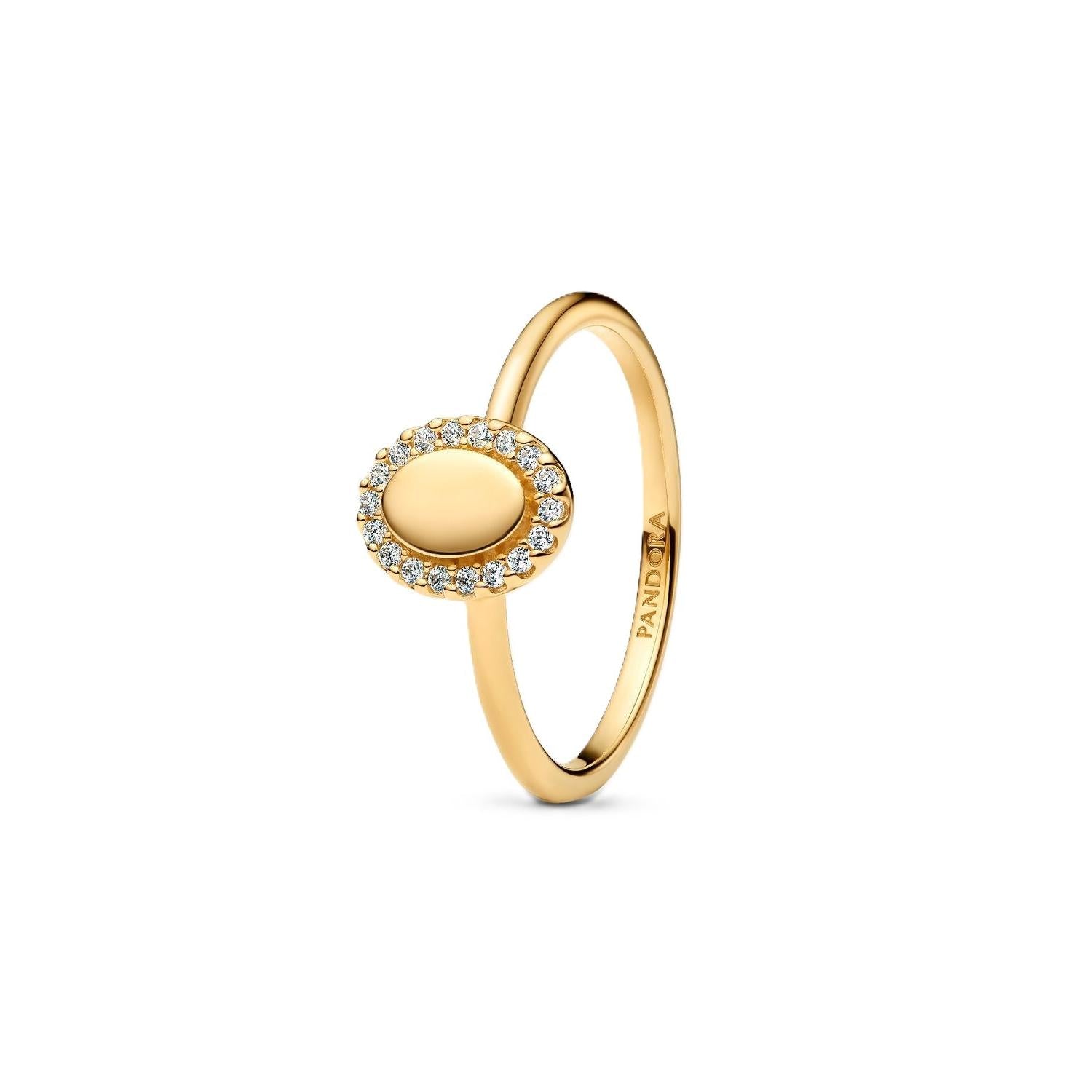 Anello Cuore Classico Pavé Pandora Rose Misura 50 163800C01-50