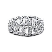 Anello Cuore Contorno Pavé Pandora Argento 925 Misura 56 193557C01-56