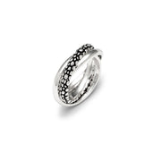 Anello Doppio Cuore Giovanni Raspini Argento 925 Misura 16