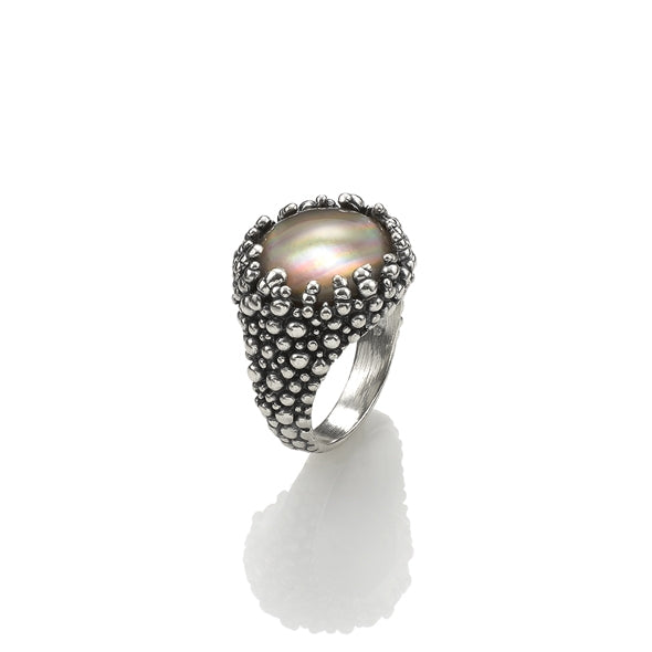 Anello Fascia Larga Ramificata Giovanni Raspini Argento 925 Misura 16