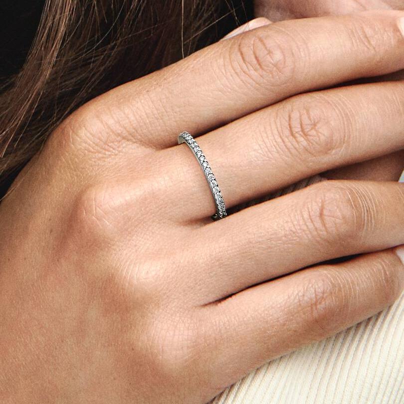 Pandora 192999C01 Pavé Thin Band Ring