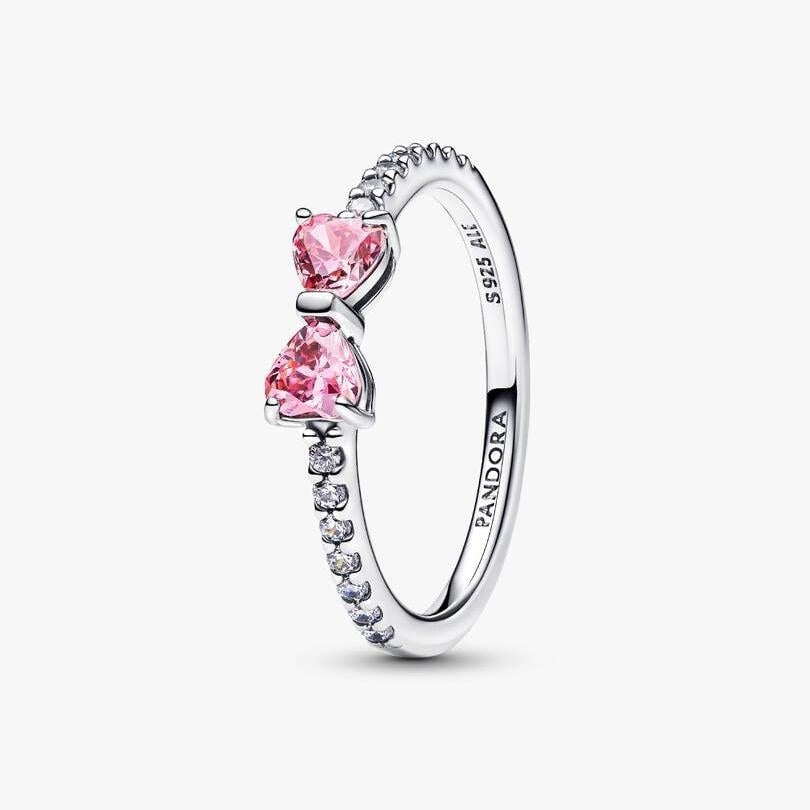 Anello Fiocco Luminoso Rosa Pandora 193510C01