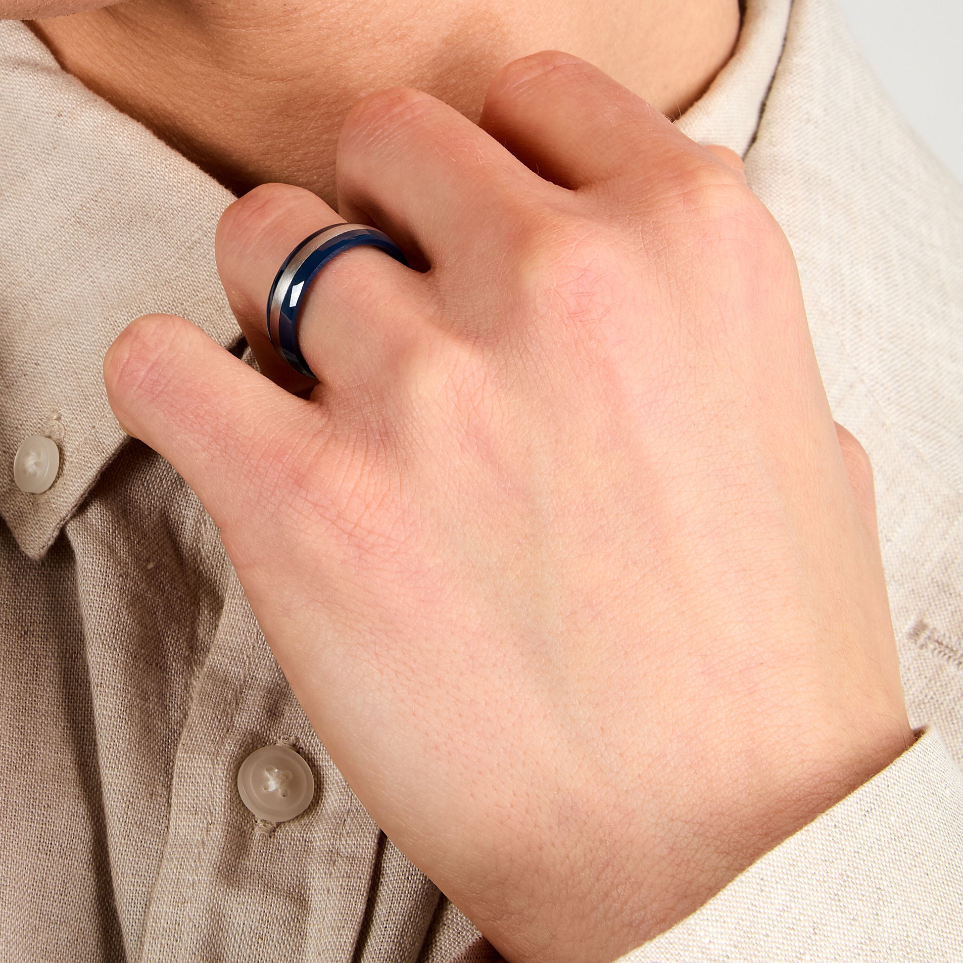 Maserati Jewels Ceramic Men's Ring Jm225Atz63019