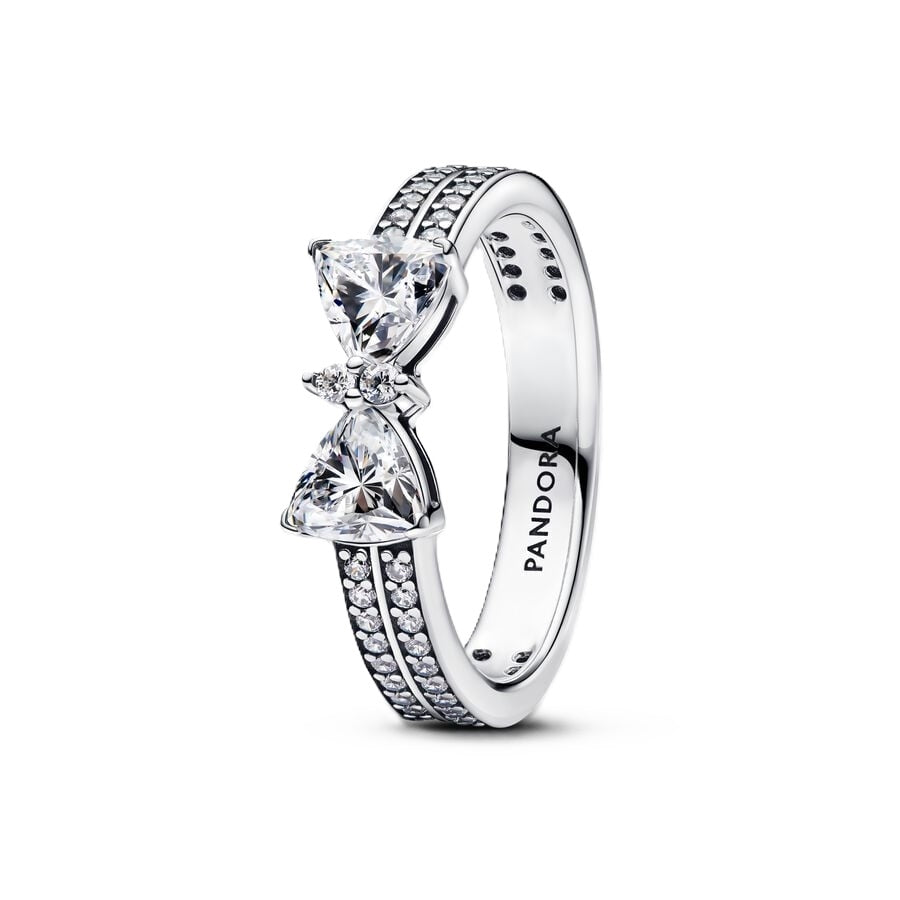 Anello Solitario Cuore Rosa Pandora Argento 925 Misura 52 193552C01-52