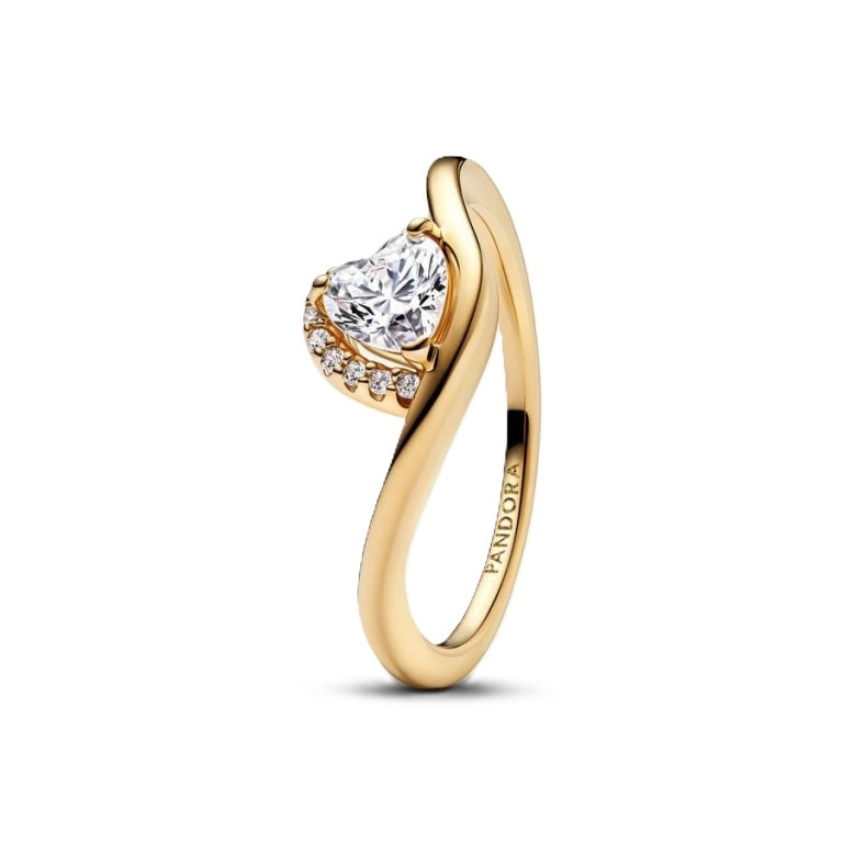 Anello Solitario Pavé Pandora Rose Misura 56 163660C01-56
