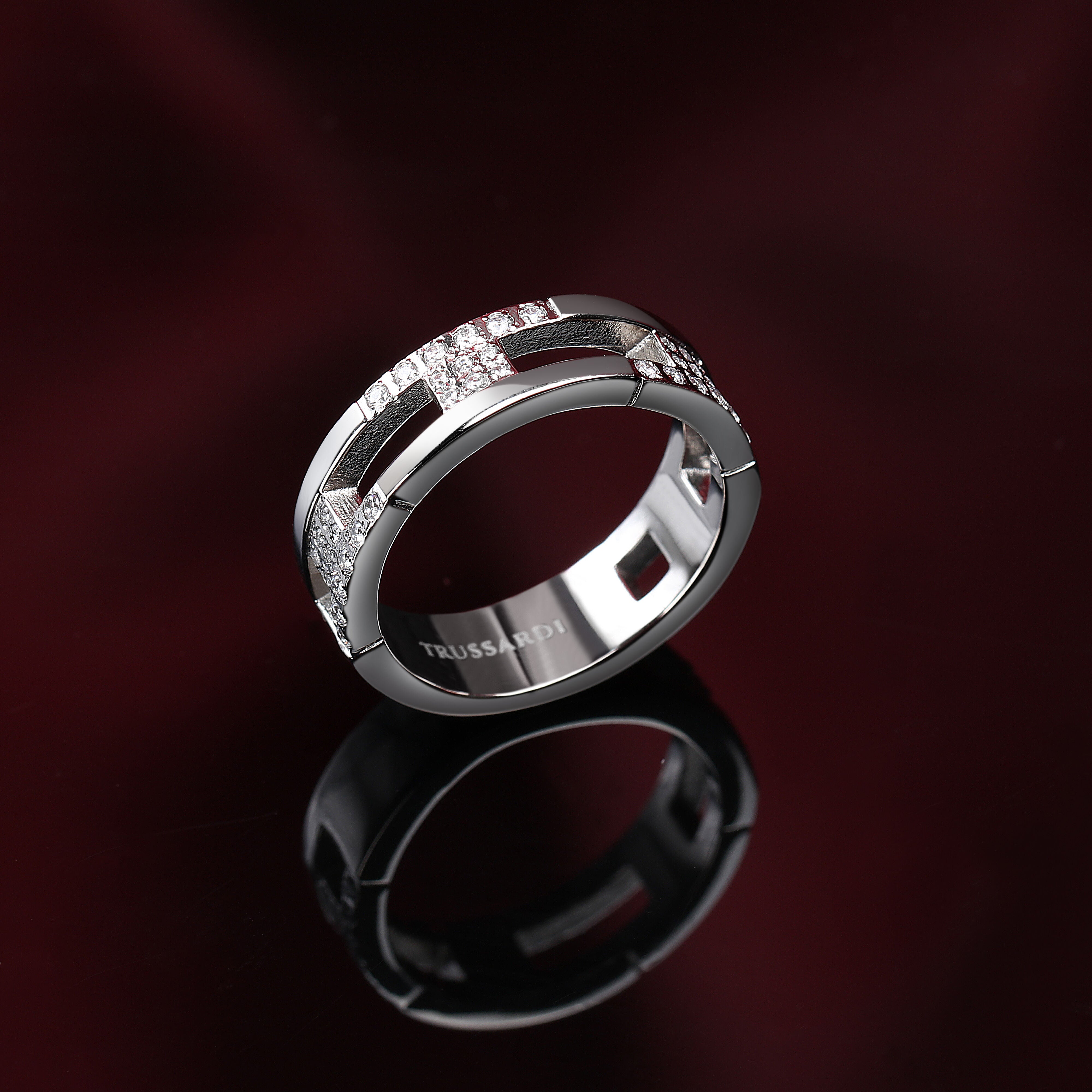 Trussardi Women's Ring T-Logo Tjaxc40012
