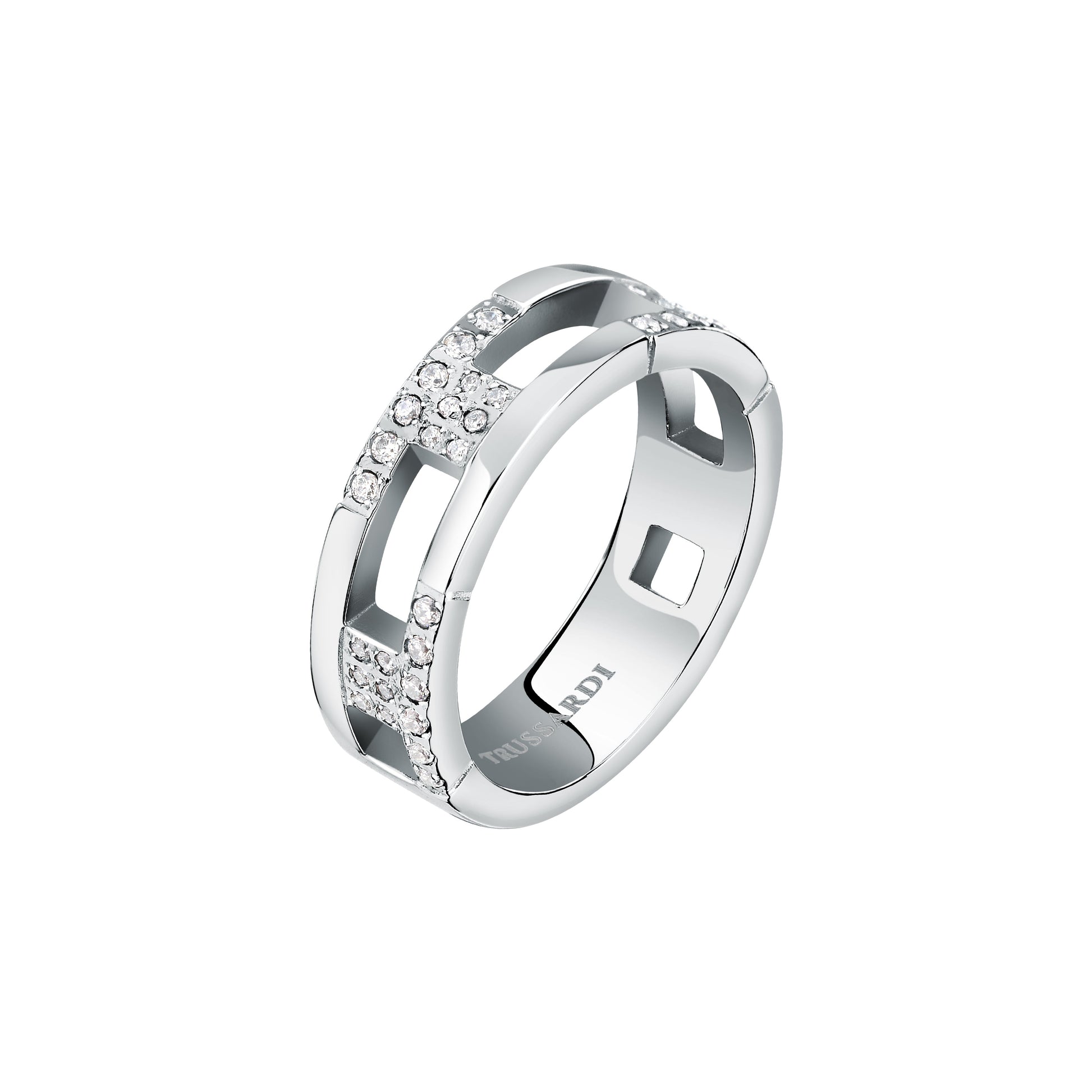 Trussardi Women's Ring T-Logo Tjaxc40012