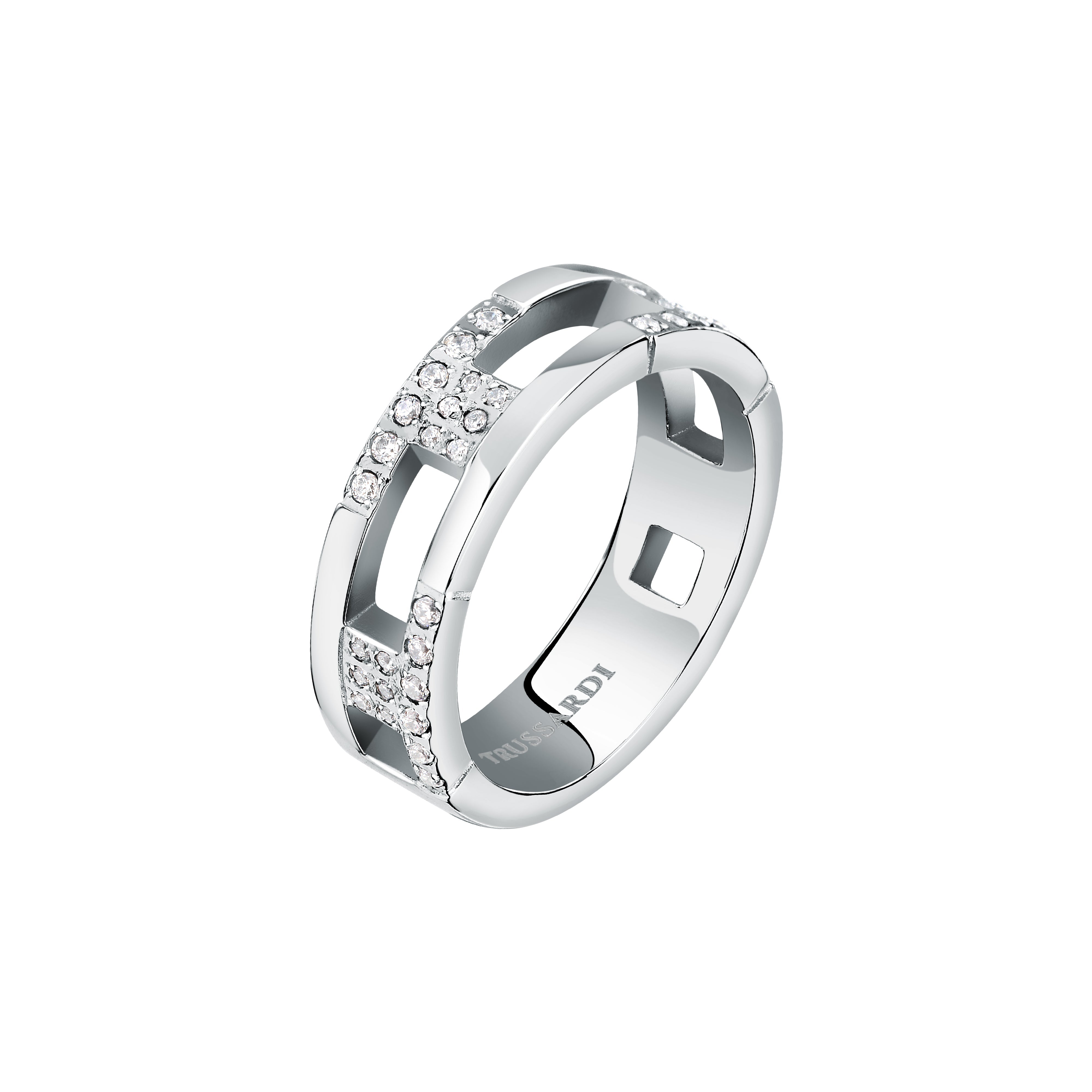 Trussardi Women's Ring T-Logo Tjaxc40012