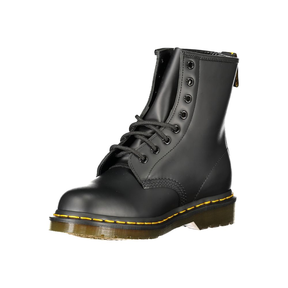 Anfibi Dr. Martens 1460 Pascal Virginia in Pelle Nera, Lacci