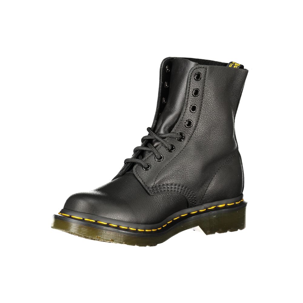 Anfibi Dr. Martens in Pelle Nera, Chiusura Stringata