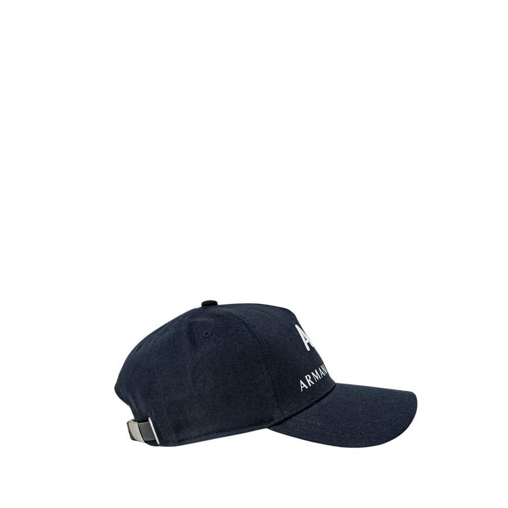 Armani Exchange Cappellino da Baseball Uomo in Cotone Blu Scuro