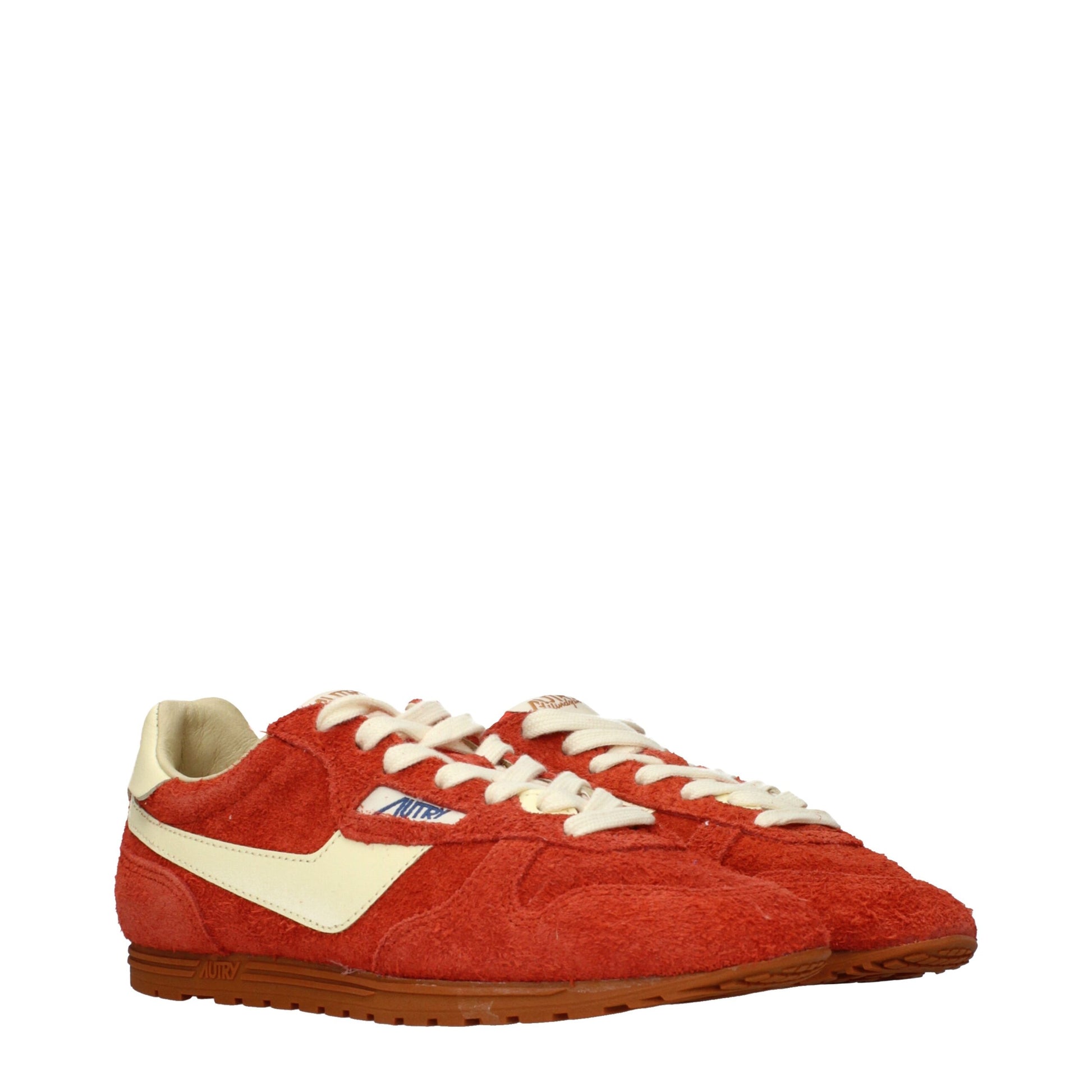Autry Low Top da Donna in Suede Arancione, Codice WSLWUB07