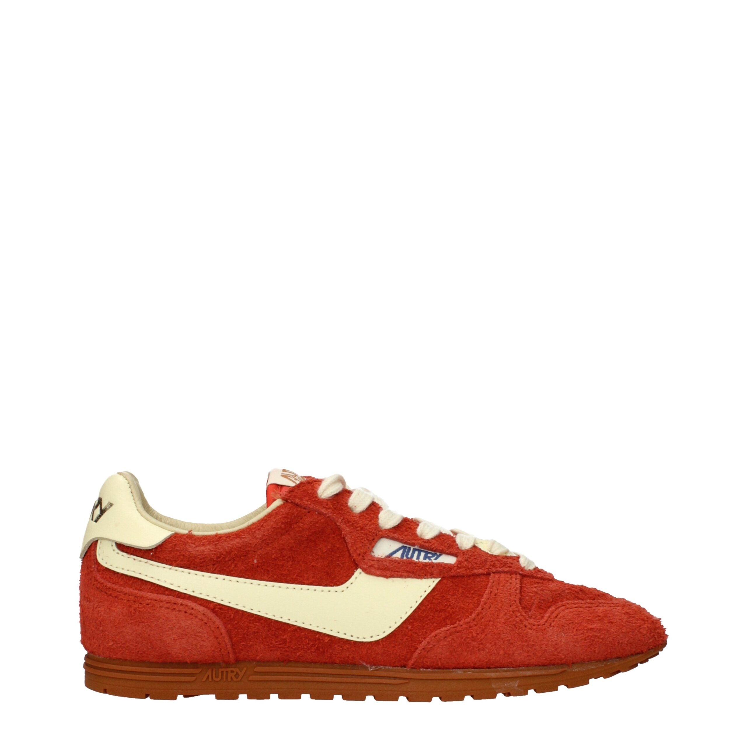 Autry Low Top da Donna in Suede Arancione, Codice WSLWUB07