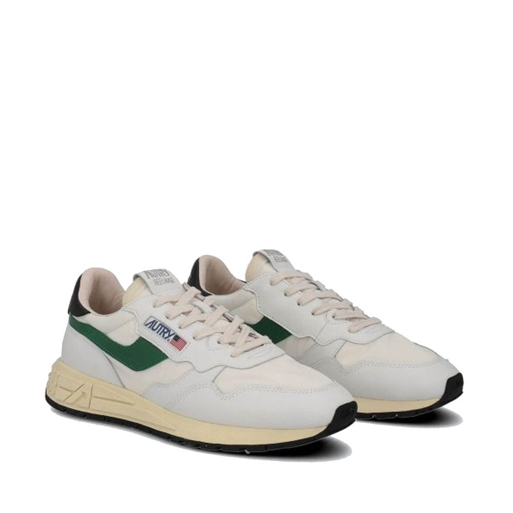 Autry White Leather Athletic Sneakers