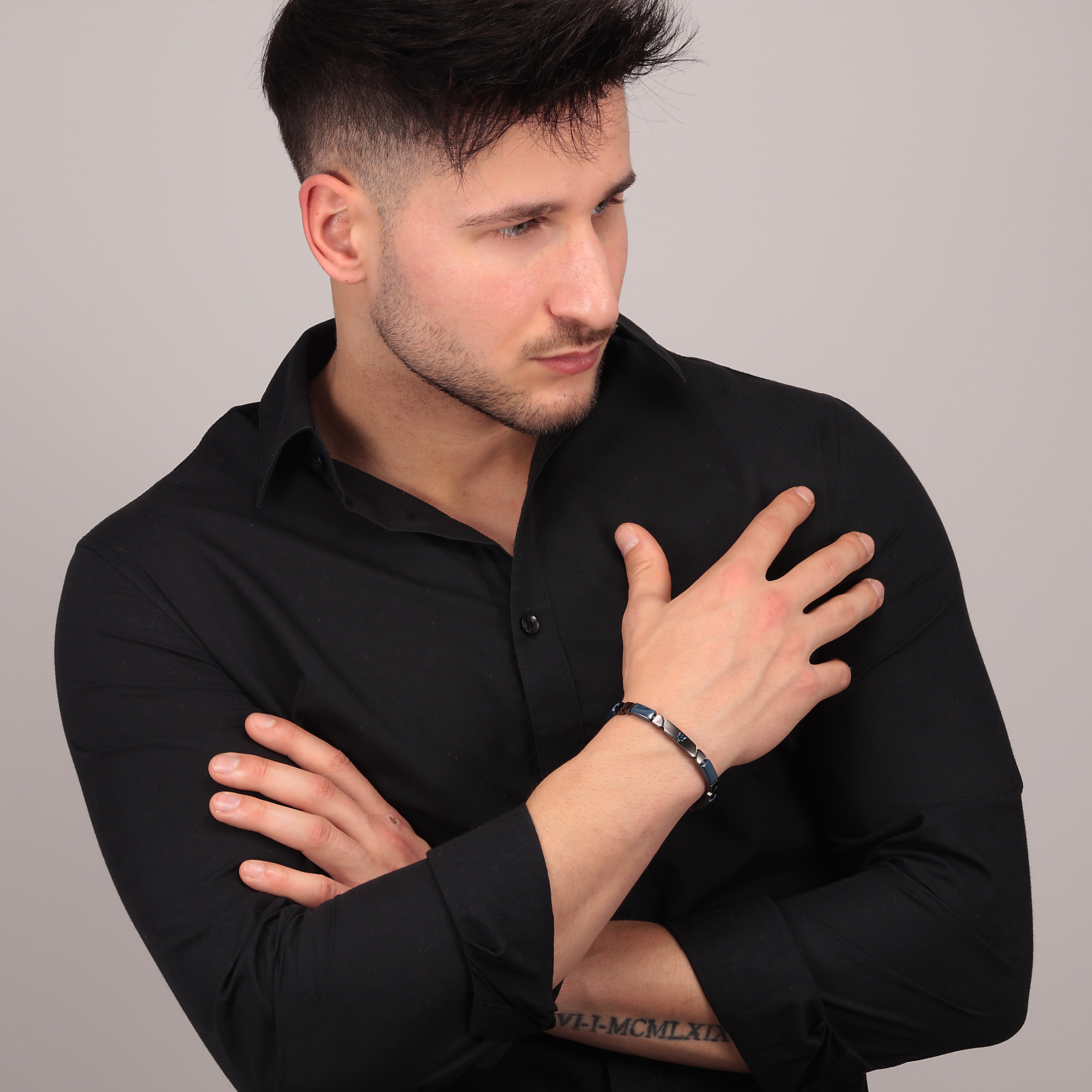 Maserati Ceramic Men's Bracelet Jm221Atz01