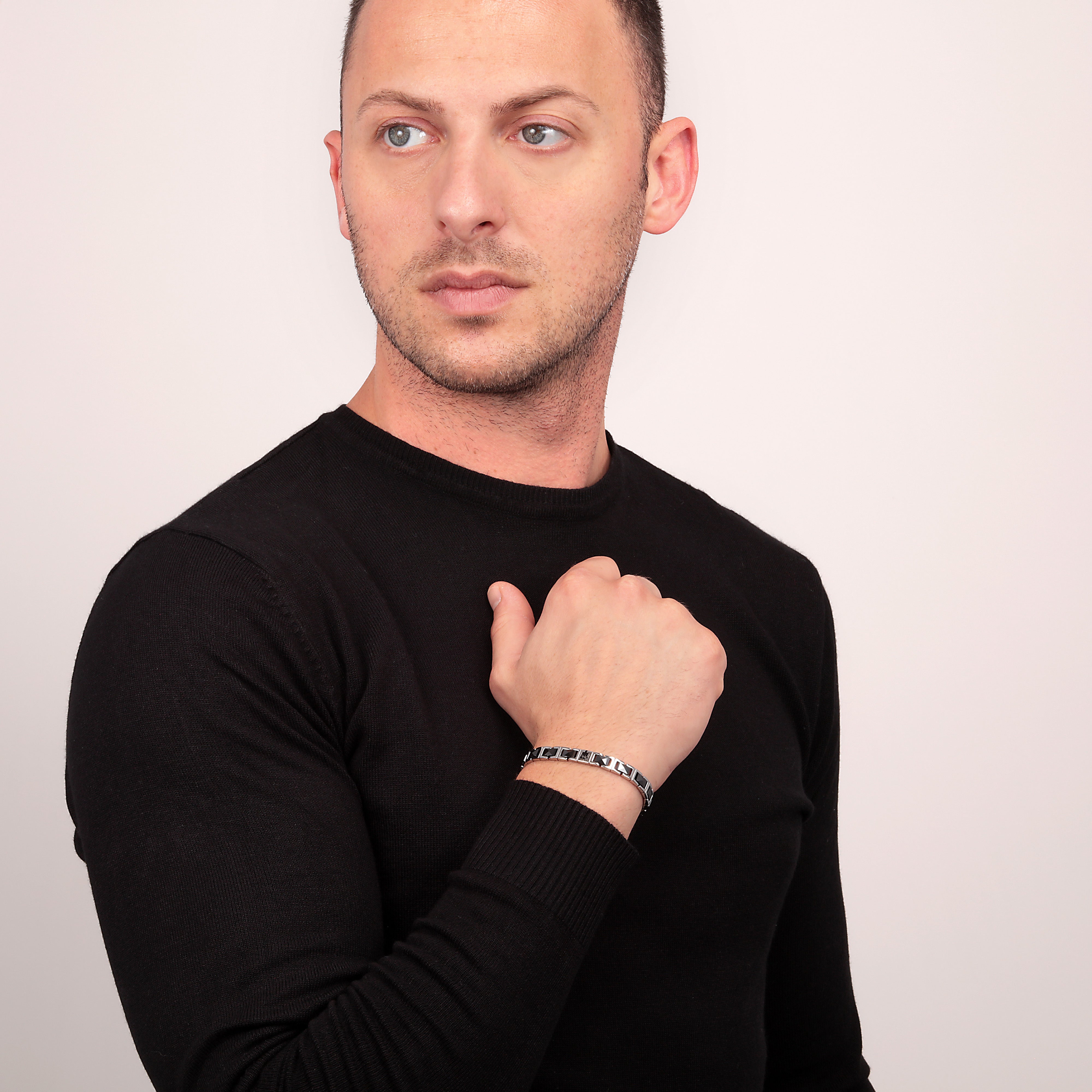 Maserati Ceramic Men's Bracelet Jm420Ati07