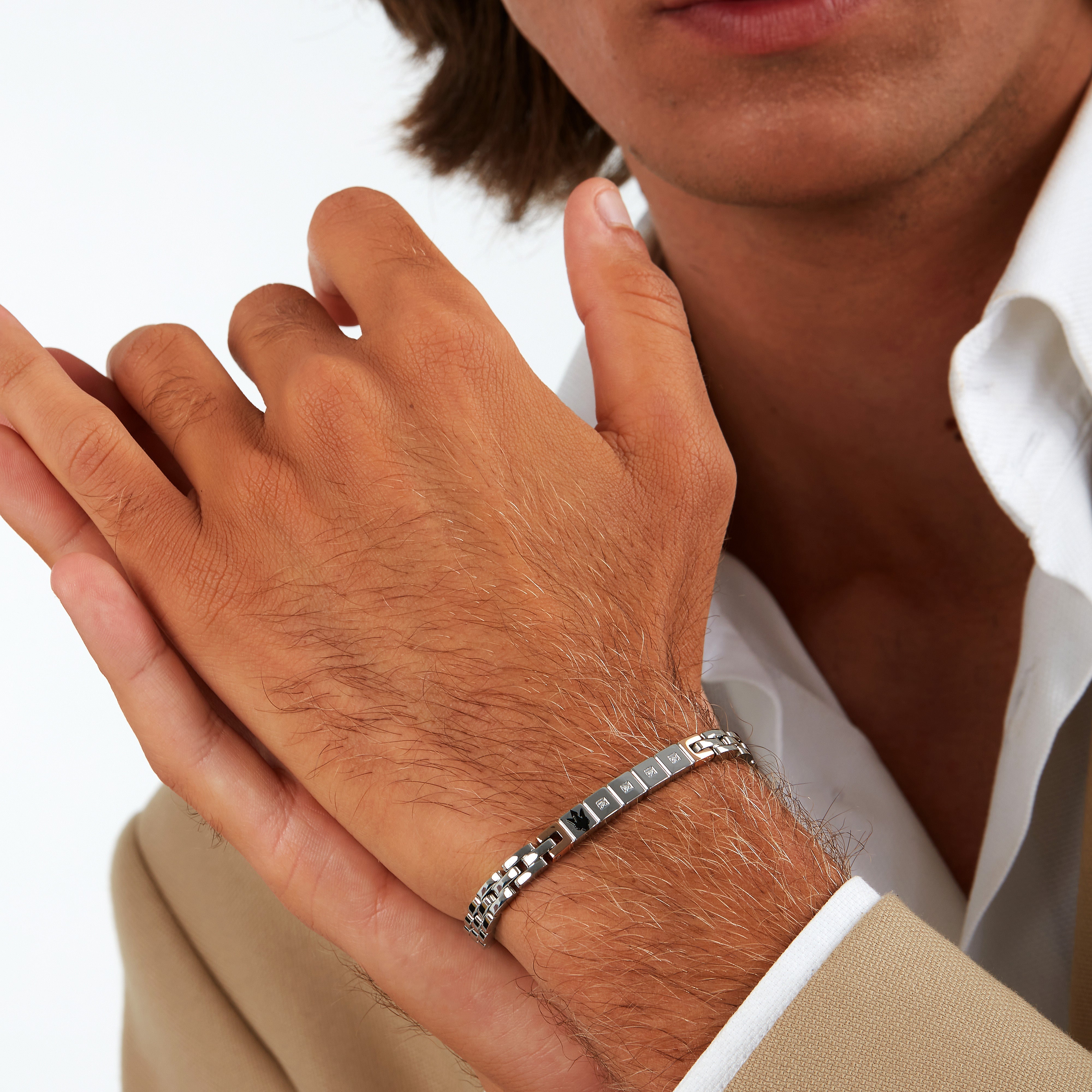 Maserati Diamonds Men's Bracelet Jm423Aty19