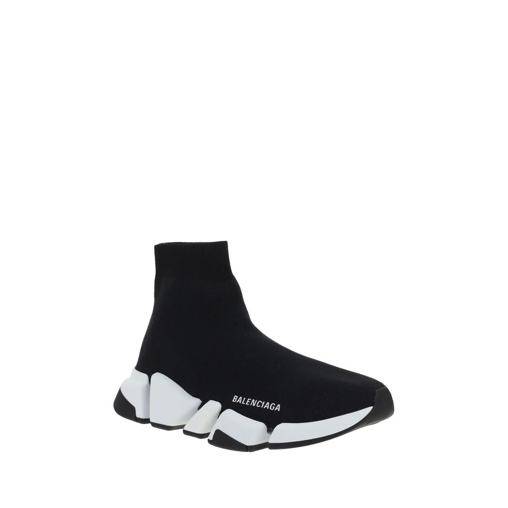 Balenciaga Speed Sock Sneakers Nere in Maglia Tecnica