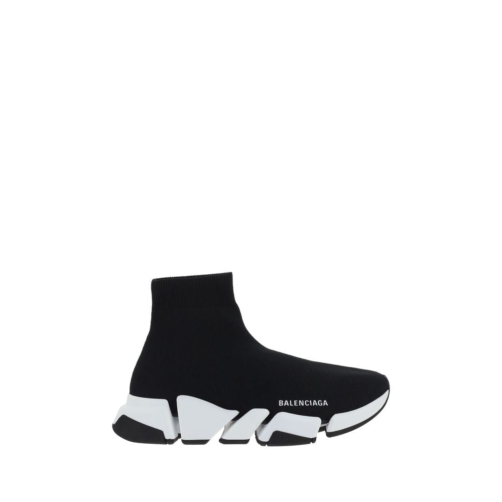 Balenciaga Speed Sock Sneakers Nere in Maglia Tecnica