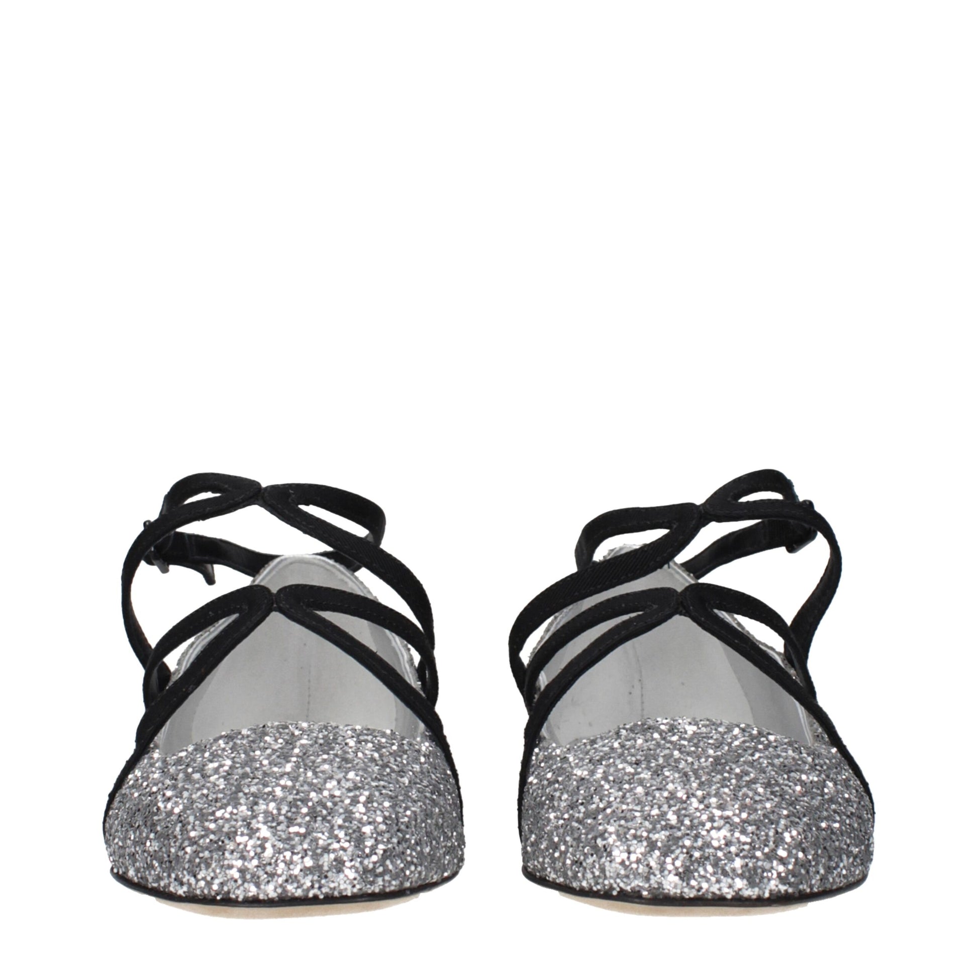 Ballerine Jimmy Choo ASTORIA FLAT in Glitter Argento