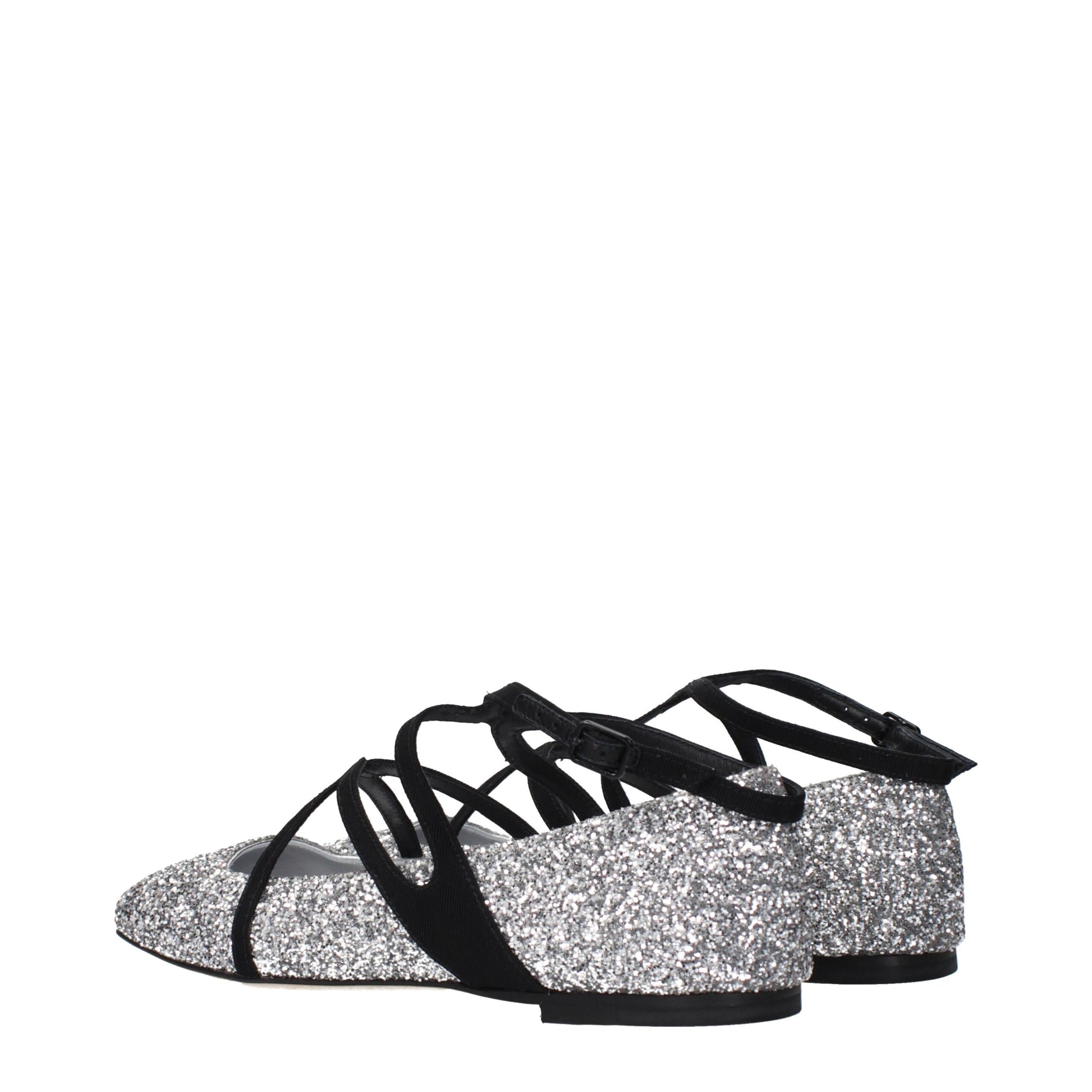 Ballerine Jimmy Choo ASTORIA FLAT in Glitter Argento