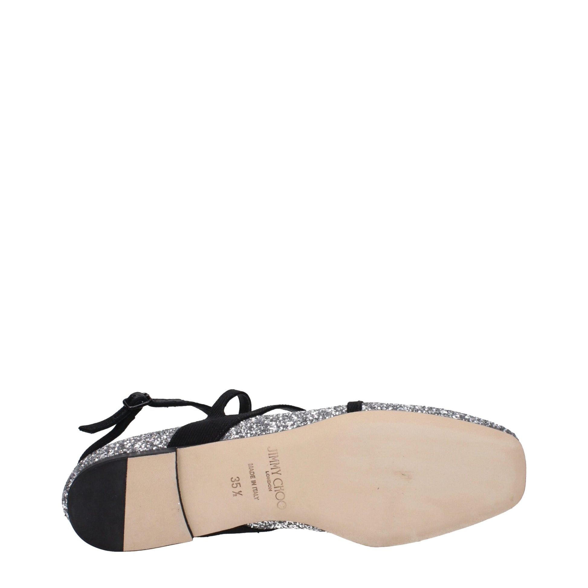 Ballerine Jimmy Choo ASTORIA FLAT in Glitter Argento