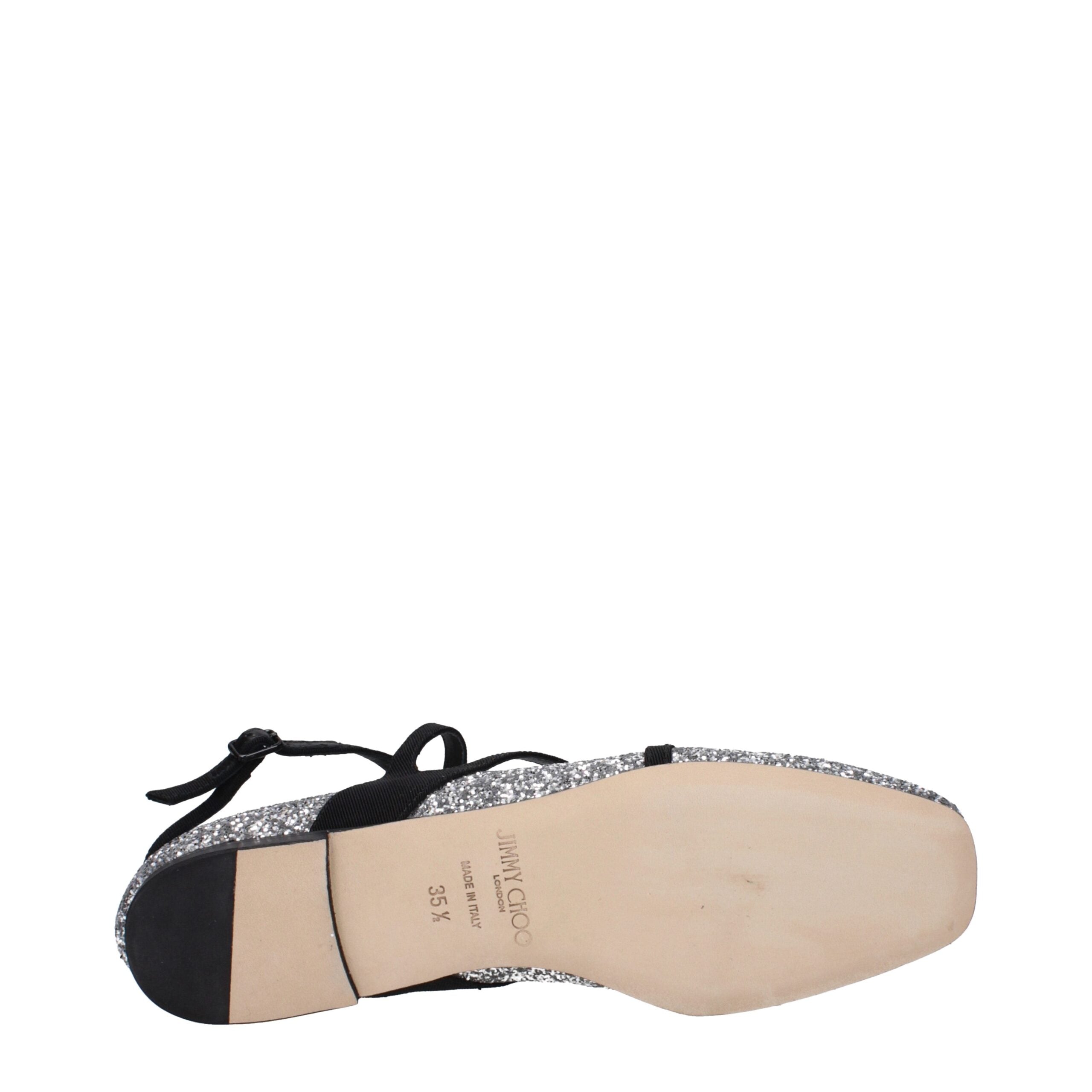 Ballerine Jimmy Choo ASTORIA FLAT in Glitter Argento