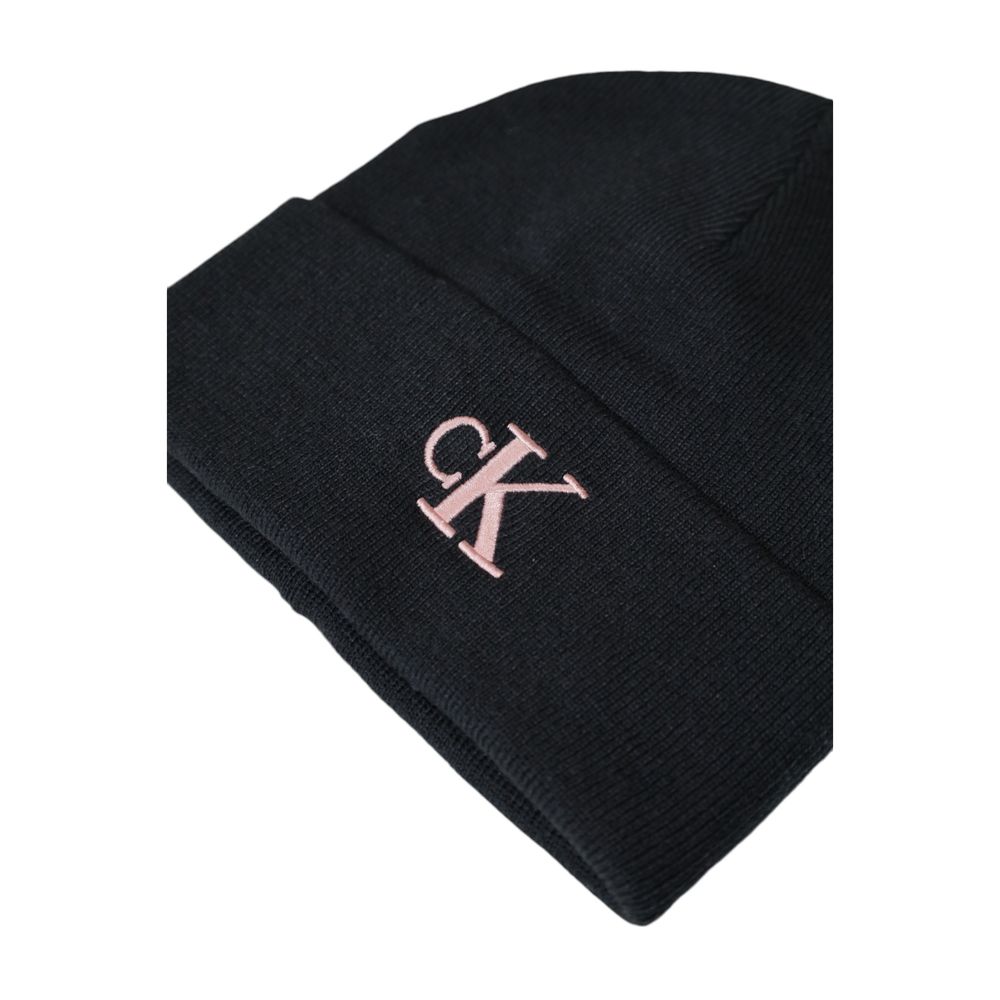 Berretto Beanie Donna Calvin Klein Jeans MONOGRAM EMBRO Poliestere Riciclato Rosa