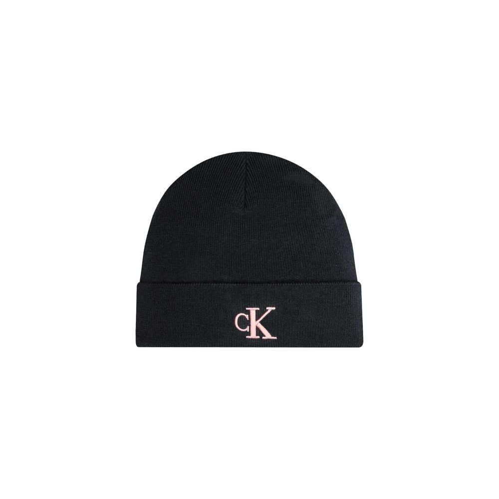Berretto Beanie Donna Calvin Klein Jeans MONOGRAM EMBRO Poliestere Riciclato Rosa