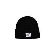 Berretto Beanie Uomo Calvin Klein Jeans Seasonal Patch in Misto Acrilico Nero