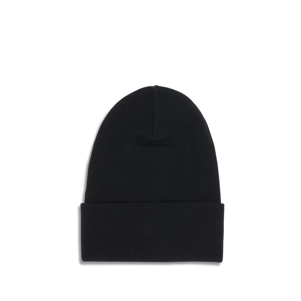 Berretto Moncler Grenoble in Lana Fleece Nera Made in Italy