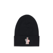 Berretto Moncler Grenoble in Lana Fleece Nera Made in Italy