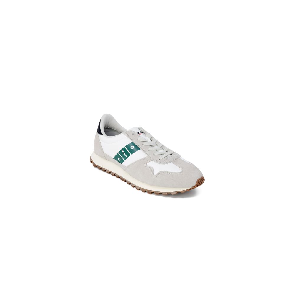 Blauer Men's Grey Athletic Sneakers in Leather and Synthetic Material