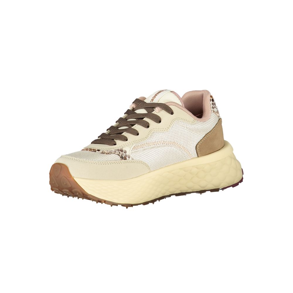 Blauer Sneakers Sportive Donna Beige, Dettagli a Contrasto e Applicazione Logo