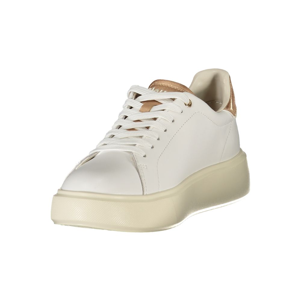 Blauer Sneakers Sportive Donna Bianche, Dettagli Bronzo a Contrasto e Soletta Removibile