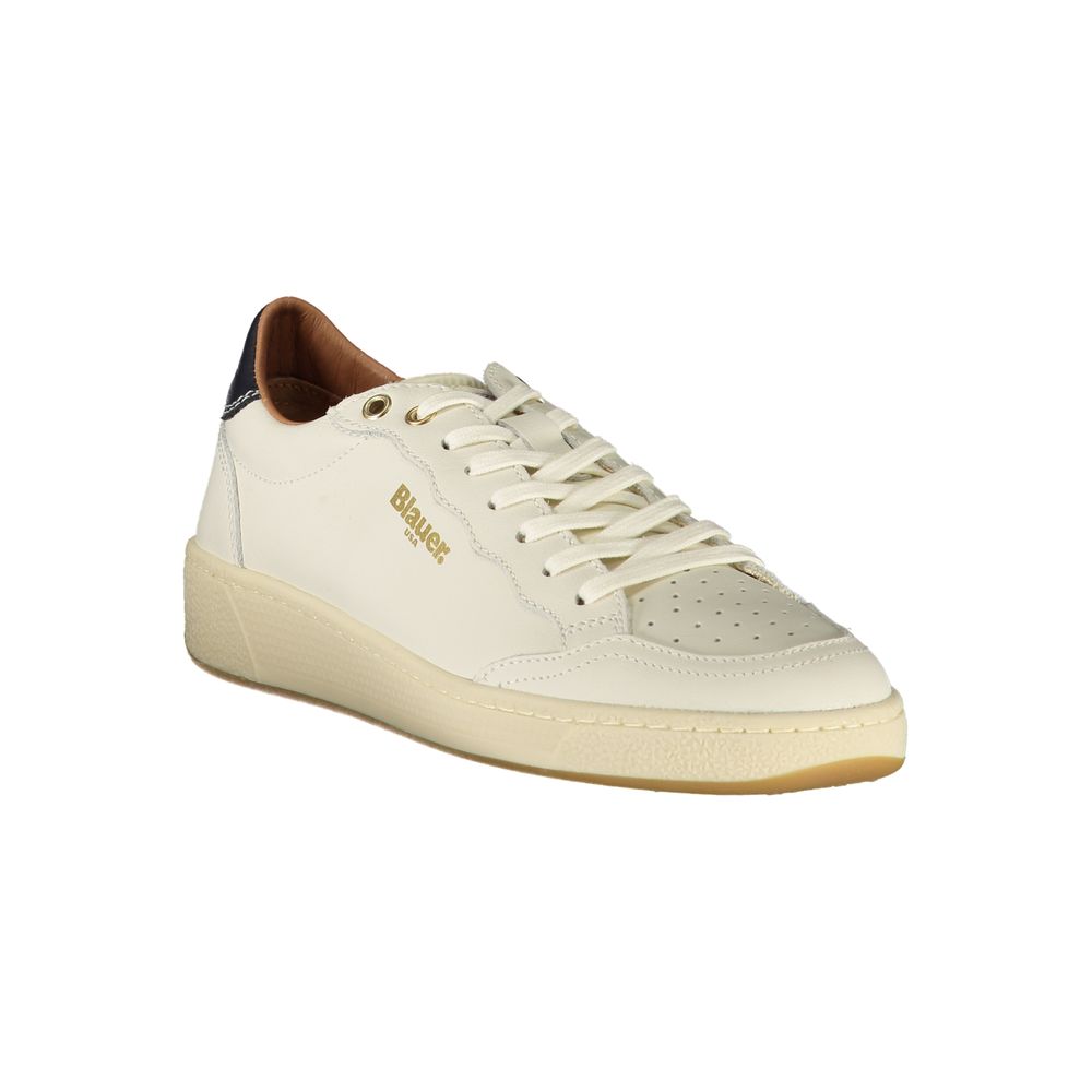 Blauer Sneakers Sportive Donna Bianche, Dettagli Neri a Contrasto e Removibile