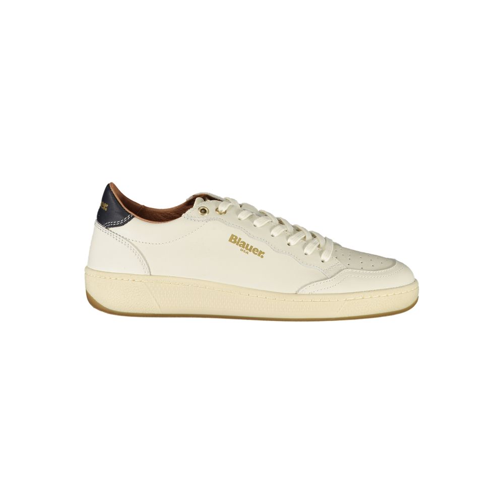 Blauer Sneakers Sportive Donna Bianche, Dettagli Neri a Contrasto e Removibile