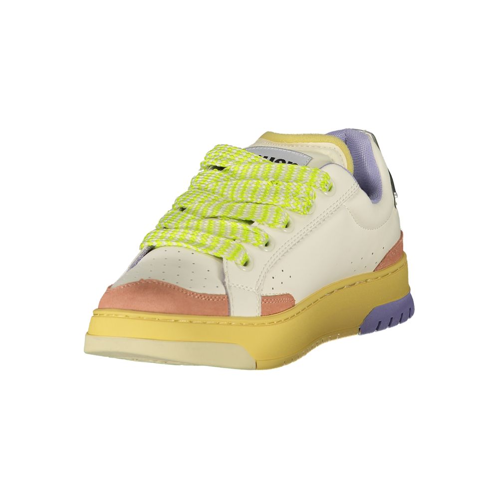 Blauer Sneakers Sportive Donna Bianche, Dettagli Rosa/Glicine e Soletta Removibile