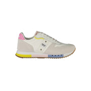 Blauer Sneakers Sportive Donna Bianche, Dettagli a Contrasto e Soletta Removibile