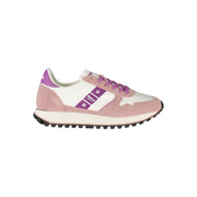 Blauer Sneakers Sportive Donna Bianche in Pelle, Dettagli a Contrasto e Logo