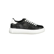 Blauer Sneakers Sportive Donna Nere, Dettagli Bianchi e Strass