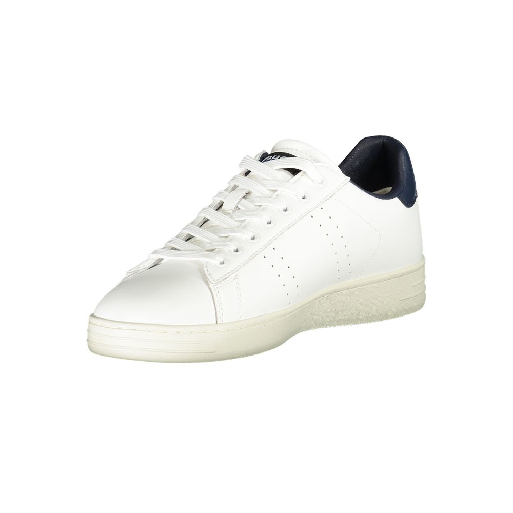 Blauer Sneakers Sportive Uomo Bianche, Dettagli Blu a Contrasto e Soletta Removibile
