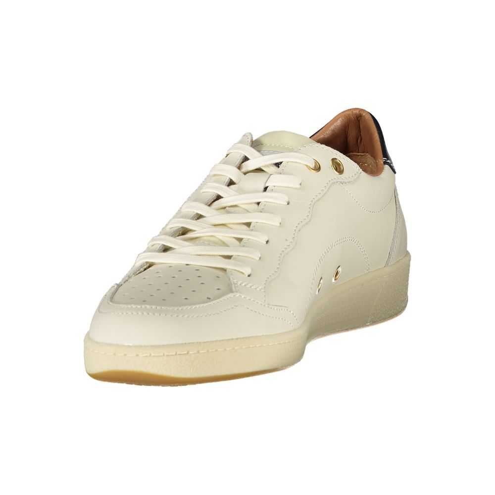 Blauer Sneakers Sportive Uomo Bianche, Dettagli Blu a Contrasto e Soletta Removibile