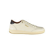Blauer Sneakers Sportive Uomo Bianche, Dettagli Blu a Contrasto e Soletta Removibile