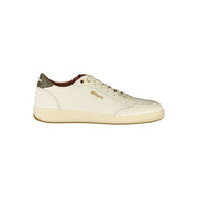 Blauer Sneakers Sportive Uomo Bianche, Dettagli Verdi a Contrasto e Soletta Removibile
